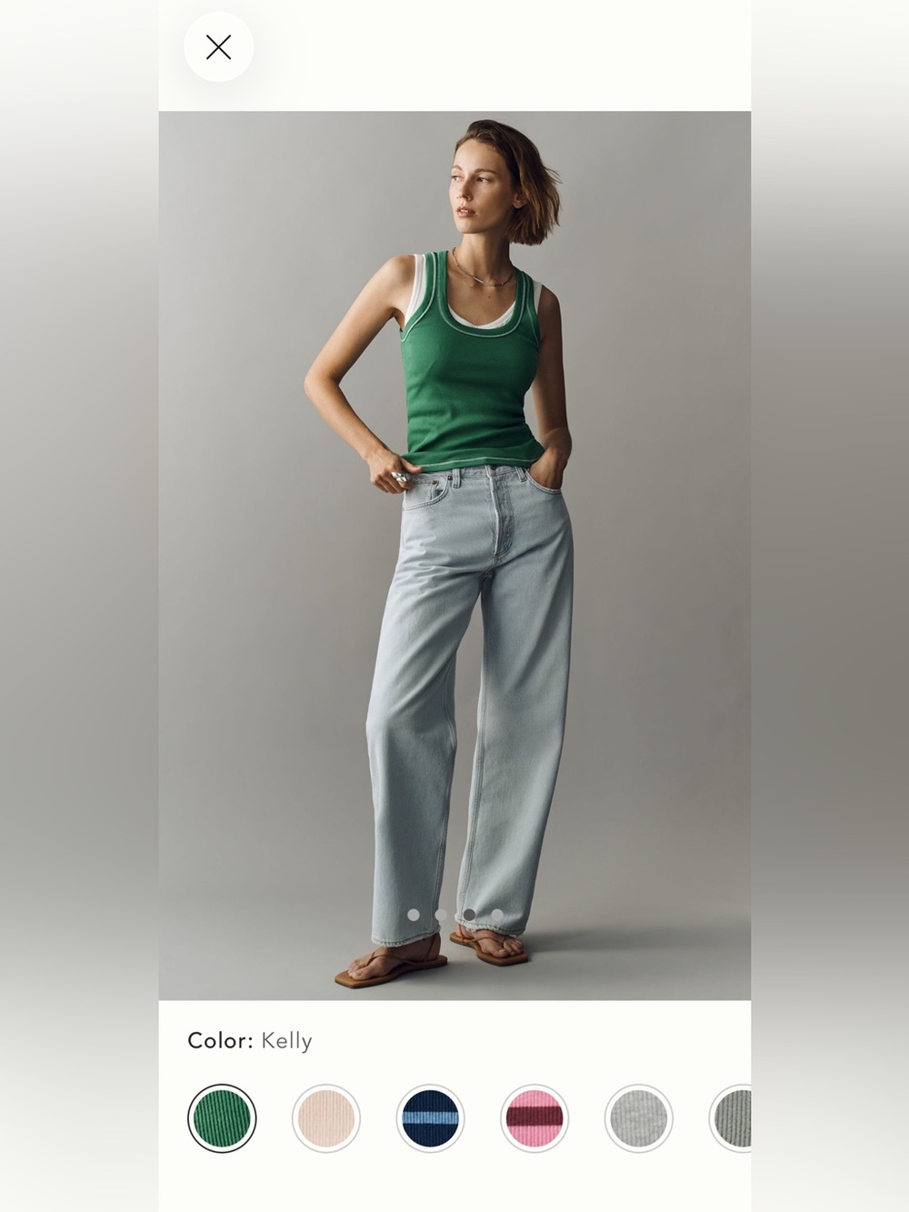 The Sunny Scoop-Neck Tank Top by Pilcro - Picture 4 of 9